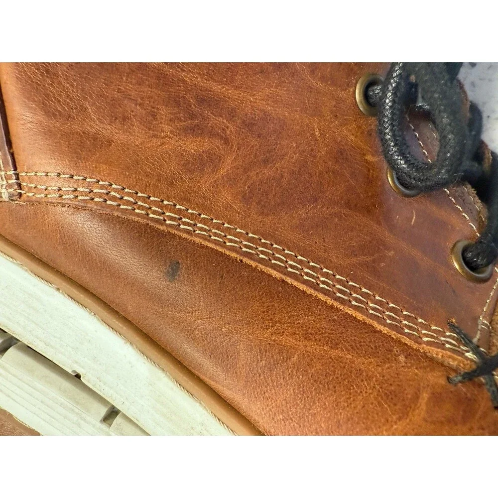 BULL BOXER Brown Adyn Boots Leather Side Zip Handmade Mens US Sz 11 Shoes